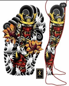 Japanese Warrior Tattoo, Tato 3d, Japanese Hand Tattoos, Samurai Tattoo Sleeve, Japanese Leg Tattoo, Japanese Tattoos For Men, Best Leg Tattoos, Japanese Legs