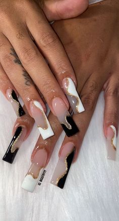 Square Acrylic Nails Long, Long Acrylic Nail Designs, Drip Nails, Edgy Nails, Nail Room, Glow Nails, Exotic Nails, Long Acrylic Nails Coffin, Designs Nail