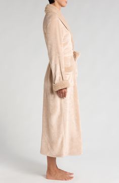 Settle in for a dreamy evening wearing this luxurious full-length robe made even cozier with high-pile fleece lining. 50" length (size Medium) Removable tie belt Long sleeves Front patch pockets Fleece lining 100% polyester Machine wash, tumble dry Imported Long Robes For Women, Cozy Robes, Long Robes, Full Length Robe, Plush Robe, Robes For Women, Womens Robes, Fabric Gift Bags, Nordstrom Store