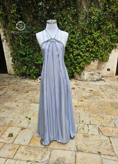 Ariel Silver Dress, Padme Blue Dress, Padme Amidala Nightgown, Padme Nightgown, Dorne Dress, Padme Dress, Padme Outfits, Padme Costume, Twilight Dress