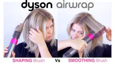 DYSON AIRWRAP Shaping vs Smoothing Brush on Short Hair - YouTube Dyson Hair Wrap, Hair Wrap Tutorial, Hair Dyson, Mum Hair, Smoothing Brush, Air Wrap, Dyson Hair, Dyson Hair Dryer, Wrap Tutorial