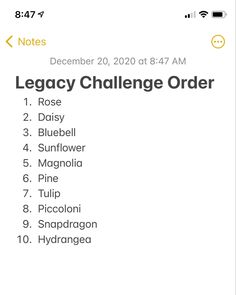 a white poster with the words, league challenge order