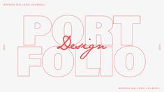 the font used in this project is called port follo, which has been designed by