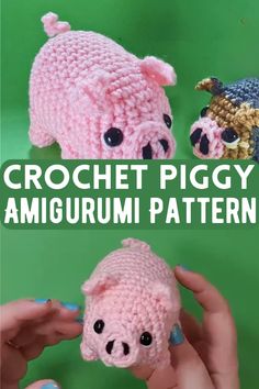 crochet piggy amigurmi pattern with instructions