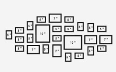 the numbers are arranged in squares and rectangles to make it look like they have been