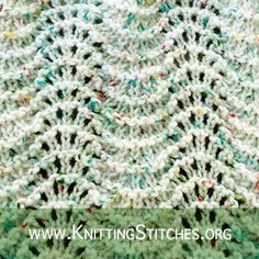 an image of a crocheted blanket that looks like it is knitting