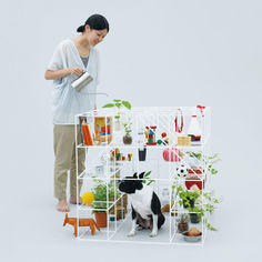 No Dog, No Life! dog house by Sou Fujimoto Food Dispensers, Sou Fujimoto, Acrylic Board, Scratching Post, Cat Scratching, Cat Tree, Dog Houses