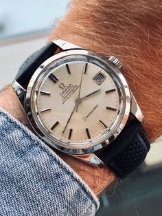 Vintage Omega Watches Men, Omega Vintage Watch, Omega Seamaster Vintage, Omega Watch Vintage, Mens Watch Brands, Seiko Presage, Premium Watches