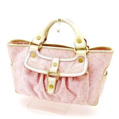 Celine Blason Canvas Leather Handbag Pink White Width: Approx. 31.0cm Height: Approx. 20.4cm Depth: Approx. 13.5cm Handle: Approx. 9.0cm From The Main Body Pink Celine Bag, Gold Canvas, Celine Handbags, Back Bag, Celine Bags, Cute Bags, Branded Handbags, Branded Bags, Canvas Leather