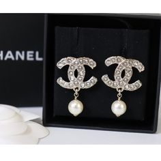 Reposhing This Item I Purchased From @Yousifrose96. Loved It, But Ready To Rotate For Something New. Questions? Leave A Comment Below! Jewelry Chanel, Chanel Earrings, Chanel Accessories, Chanel Jewelry, Pearl Drop Earrings, Pearl Drop, Something New, Gold Tones, Chanel