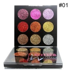 Shimmer Glitter Eye Shadow Powder Palette Matte Eyeshadow Cosmetic Makeup Features: 9 Color Eyeshadow Portable and convenient to use. Perfect for both professional Salon or personal use. High quality ingredients with silky shine color, can last for all day long. Specification: Product name: 9 colors eyeshadow powder palettes Point: soft durable, comfortable touch portable size, easy to carry. Product Type:Diamond eye shadow plate Effect: long-lasting, water-tight Color: A,B Note: that due to lig Makeup Features, Eyeshadow Shimmer, Glitter Eye Shadow, Powder Palette, Glitter Eye, Color Eyeshadow, Diamond Eyes, Matte Eyeshadow, Glitter Eyeshadow