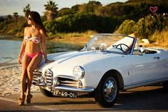 Alfa Romeo Spider Spider Women, Alfa Romeo Giulietta Spider, Old Sports Cars, Alpha Romeo, Alfa Alfa, Steampunk Women, Alfa Romeo Spider, Auto Retro, Alfa Romeo Giulietta