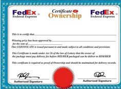 a certificate for an employee to be awarded by the fedex federal express, which has been