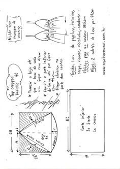 an instruction manual for the sewing pattern, with instructions on how to sew it