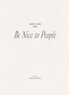 the front cover of be nice to people by wyrk hard and j r ward