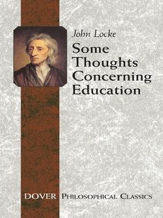 the cover of john locke's book, some thoughts concerning education