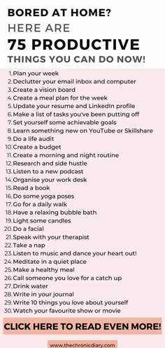 Productivity Things To Do, To Do Everyday, Things To Occupy Your Time, Things To Do Productive, New Things To Try Everyday, Thing To Do Instead Of Phone, How To Stop Wasting Time, New Things To Do Everyday, Productive Things To Do In Free Time