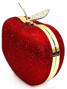 Evening Clutch Bag With Rhinestone Decoration, Mini Handbag For Party Red Handheld Shoulder Bag For Party, Luxury Embellished Red Bags, Luxury Red Embellished Bag, Handheld Red Shoulder Bag For Parties, Red Shoulder Evening Bag, Red Clutch Shoulder Bag For Events, Red Pouch Shoulder Bag For Party, Red Handheld Bag For Events, Red Clutch Shoulder Bag For Party