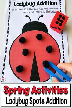 ladybug activities for kids to do with the ladybug's addition