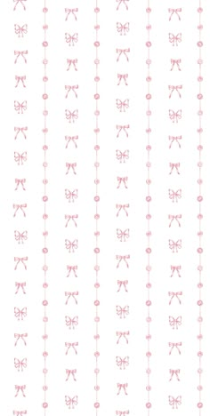 pink bows on white background fabric