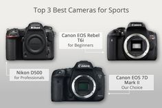 the top 3 best cameras for sportss are canon eos, nikon d70 and more