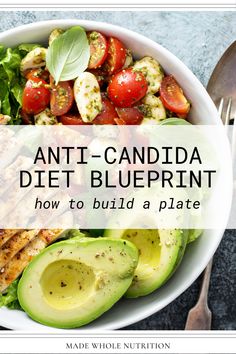 Anti-Candida Diet Blueprint — Functional Health Research + Resources — Made Whole Nutrition Candida Cleanse Meal Plan, Mevy Diet Recipes, Candida Meal Plan, Anti Candida Diet Recipes, Candida Diet Recipes Dinner, Mevy Diet, Candida Overgrowth Diet, Candida Diet Recipes Snacks, Antifungal Diet