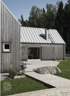 two photographs of the same house in different locations, one with stairs leading up to it