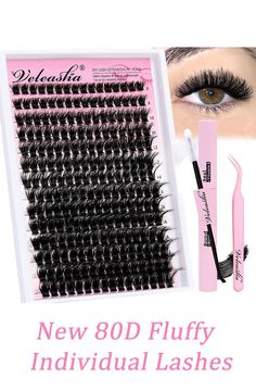 80D more full Diy Lashes, Lashes Tutorial, Lashes Fake Eyelashes, Gene False, Makeup Essentials, Makeup Brush Set