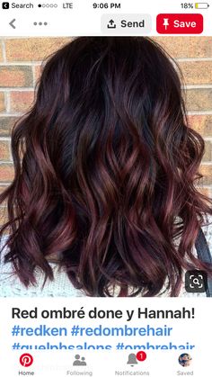 Red Highlights In Brown Hair, Pelo Color Vino, Red Brown Hair Color, Red Balayage Hair, Dark Red Hair Color, Red Ombre Hair, Dark Red Hair, Red Brown Hair, Brown Hair Balayage