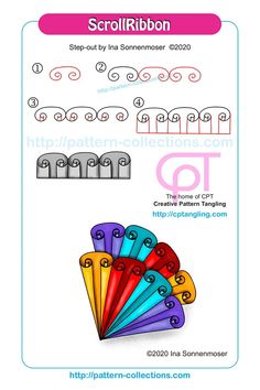 the instructions for how to make an origami fan with numbers and symbols on it