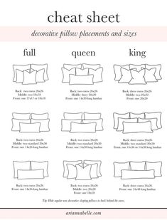 the instructions for how to make a pillow