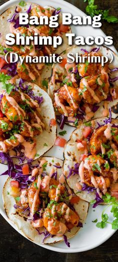 Bang Bang Shrimp are crispy, creamy, sweet, and spicy. They are so satisfying served as Bang Bang Shrimp Tacos drizzled with that famous sauce. Shrimp Taco Recipe, Shrimp Recipes For Dinner, Taco Recipe, Shrimp Recipes Easy