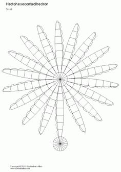 a drawing of an abstract flower that is drawn in the shape of a sunburst