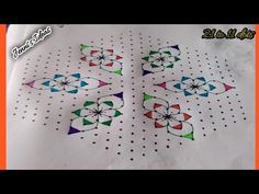 an image of some very pretty designs on the table top with dots and circles in it