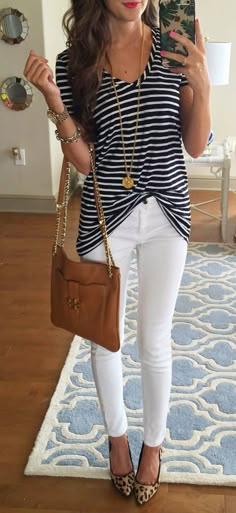 simple and cute outfits http://www.southerncurlsandpearls.com/ Outfits 2016, Casual Work Outfit, Spring Clothes, Work Outfits Women, Outfits Spring