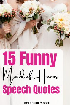 maid of honor speech quotes Funny Moh Speech Quotes, Funny Wedding Toasts, Maid Of Honor Speech Ideas, Honor Quotes, Maid Of Honor Toast, Funny Toasts