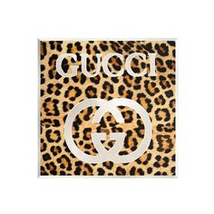 gucci leopard print with the word g on it