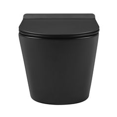 a black trash can on a white background