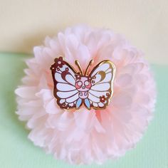 Pink Butterfree Enamel Pin - Etsy Cute White Enamel Pin, Pink Enamel Pin For Gifts, White Enamel Pin For Gift, Pink Enamel Pins For Gifts, Pink Enamel Pins As Gifts, Pink Enamel Pins As Gift, Bag Pins, Horse Boots, Cute Canvas Paintings