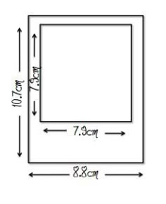 the size and width of a square mirror