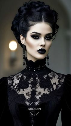 Goth Cat Costume, Dark Princess Makeup Halloween, Goth Princess Makeup, Dark Queen Makeup Halloween, Victorian Goth Hairstyles, Gothic Photoshoot Ideas Dark Beauty, Gothic Victorian Makeup, Gothic Bride Makeup, Romantic Goth Hairstyles