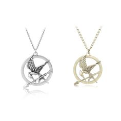 PRICES MAY VARY. Material: Anime Necklace is made of high-quality alloy material, outer silver-plated or gold-plated, lead-free, nickel-free, hypoallergenic to our skin and very safe to wear. Creatively Design: The Hunger Games Mockingjay Necklace personality marks the collectible of European and American film and television props fans Size :About3.6x4.2 CM,8g/PCS,Chain L=20 inch,See picture for more details Perfect Gift :This mockingjay necklace can be an excellent gift for lovers, friends, par The Hunger Games Merch, Hunger Games Gifts Ideas, Mockingjay Necklace, Hunger Games Necklace, Hunger Games Jewelry, Merry Crisis, Anime Necklace, Cosplay Jewelry, Women Friends