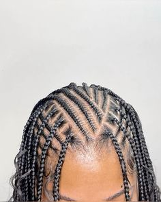 Cornrows In Front Knotless In Back, Knotless With Cornrows, Tyla Hairstyles Cornrows, Eva Braids, Birthday Braids For Black Women, Funali Braids Flip Over, Geometry Braids, Braids Inspo For Black Women