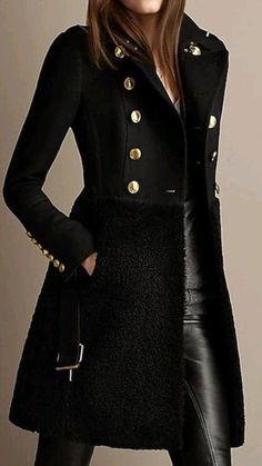 Abayas Fashion, Glam Dresses, Fantasy Clothing, Leather Jackets Women, Winter Fashion Outfits, Coat Fashion, Military Fashion, Spring Summer Fashion