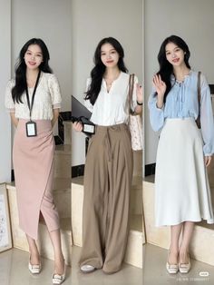 Comfy Trendy Outfits, Business Casual Skirt, Long Skirt Fashion, Office Casual Outfit, Teacher Outfit