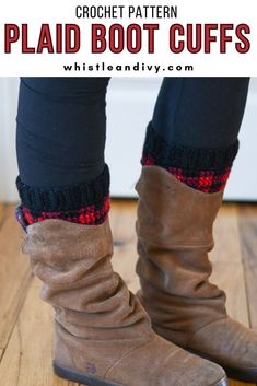 These cozy crochet boot cuffs have a trendy buffalo plaid pattern and go perfect with any pair of boots! Jump on the blog now to get the pattern and make a pair for yourself or a friend!