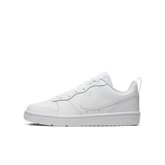 Boys White Shoes, Nike Court Borough Low 2, Nike Court Borough Low, Nike Court Borough, White Nike Shoes, Kid Lifestyle, Tenis Nike, Look Retro, Fresh Shoes