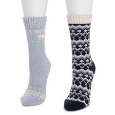 Keep the cold out and the warmth in with MUK LUKS Women's 2 Pair Pack Wool Socks. Blended with wool, these socks will not only keep toes warm, you'll also look stylish with fun patterns. Machine wash cold, do not bleach, tumble dry low 2 Pair Pack Crew Sock Height Wool Blend One Size (Fits Shoe Sizes 6-11) Womens Wool Socks, Cabin Socks, Summer Sock, Fun Patterns, Suede Slippers, Sock Packs, Crew Sock, Knitted Slippers, Platform Slippers