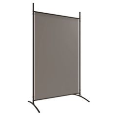 a black metal frame with a gray screen behind it on a white background, there is no image to describe