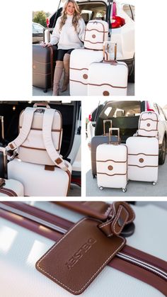 Luxury Chic Travel Luggage, Classy Luggage Sets, Women’s Luggage, Luggage Sets Aesthetic, Elegant Large Capacity Luggage, Cute Luggage For Women, Luxury Elegant Luggage With Sleeve, Elegant Luxury Luggage With Double Handle, Luggage Sets For Women